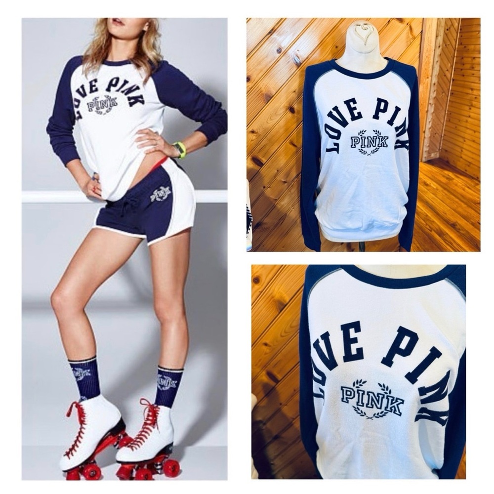 Victoria’s Secret PINK 2016 Fashion Show Love Pink Velvet Letter Sweater